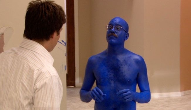 Tobias Funke, épisode dans lequel il participe au " Blue Man Group.